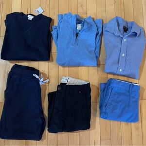 Boys 6 item Lot CrewCuts & Abercrombie Kids